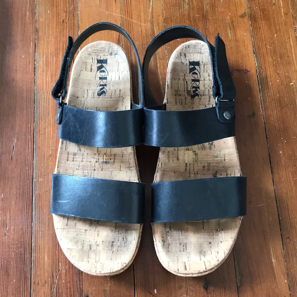 Korks sandals.